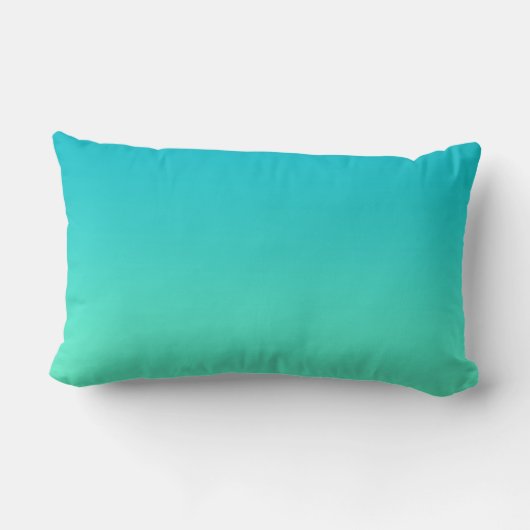 Coussin Rectangle "Turquoise Ombre" (Verso)