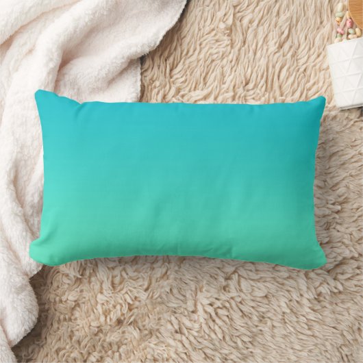 Coussin Rectangle "Turquoise Ombre" (Couverture)