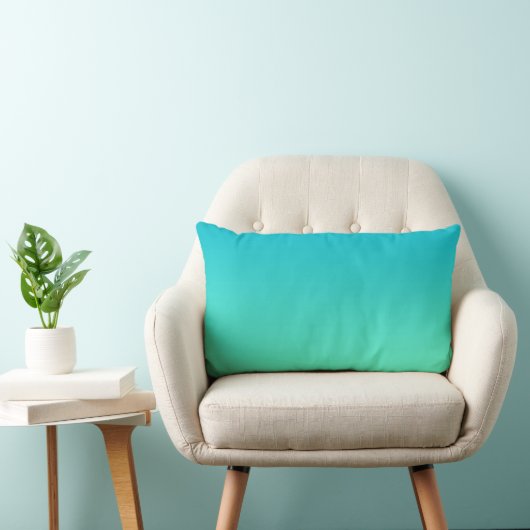 Coussin Rectangle "Turquoise Ombre" (Chaise)