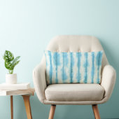 Coussin Rectangle Turquoise Shibori Teinture en Nœud (Chaise)