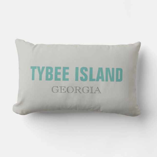 Coussin Rectangle Tybee Island Georgia Beach Jeu d'oreiller (Recto)