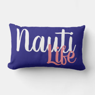 Coussin Rectangle type NAUTI LIFE nautique mignon  