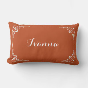Coussin Rectangle Typographie élégante moderne personnalisée