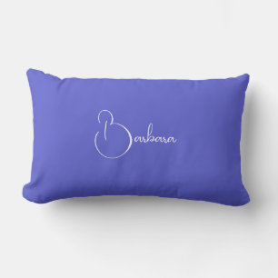 Coussin Rectangle Typographie élégante moderne personnalisée Nom