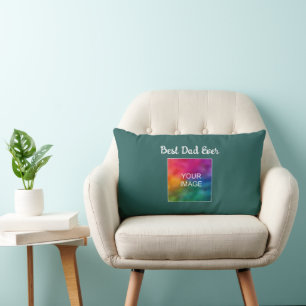 Coussin Rectangle Typographie Script Modèle personnalisé meilleur pè