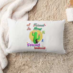 Coussin Rectangle Un ami dans le besoin est un véritable ami