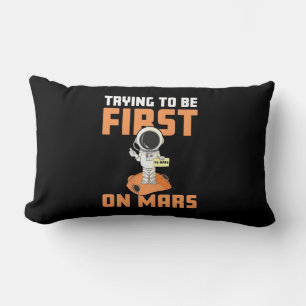 Coussin Rectangle Un Astronaute Essaie D'Être Le Premier Sur Mars
