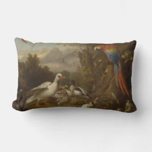 Coussin Rectangle Un canard macaw Parrots et autres oiseaux dans un