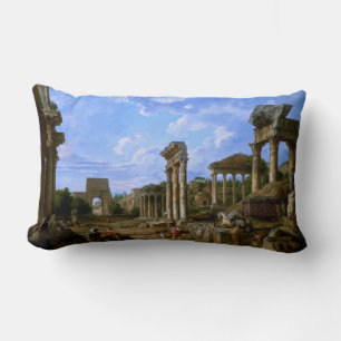 Coussin Rectangle Un Capriccio du Forum Romain par Giovanni Pannini