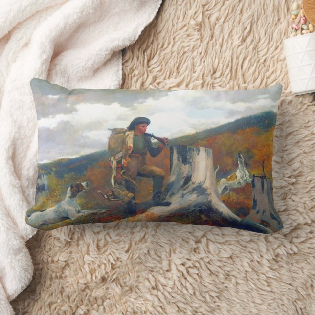 Coussin Rectangle Un chasseur et chiens Winslow Homer Vers 1891 (Couverture)