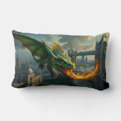 Coussin Rectangle Un dragon gallois vert terrorisait Londres (Verso)