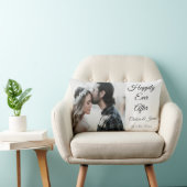 Coussin Rectangle Un Élégant Monogramme De Photo Joyeux Après (Chaise)