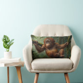 Coussin Rectangle Un jeune Orangoutan en forêt pluviale (Chaise)