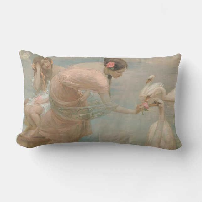 Coussin Rectangle Un matin d'été par Rupert Bunny (1897) (Recto)