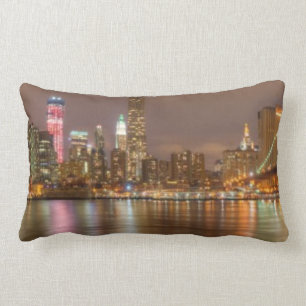 Coussin Rectangle Un panorama de l'horizon de New York City