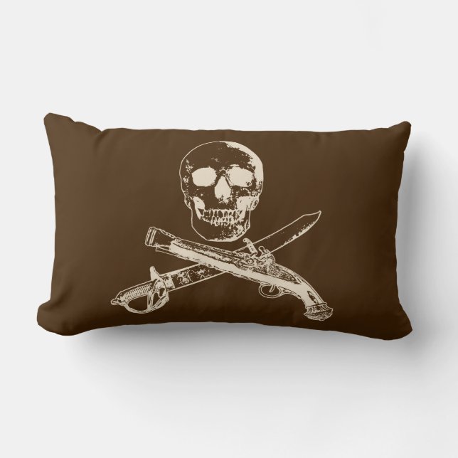 Coussin Rectangle Un Pirates Life double esidedskullpillow_2 (Recto)