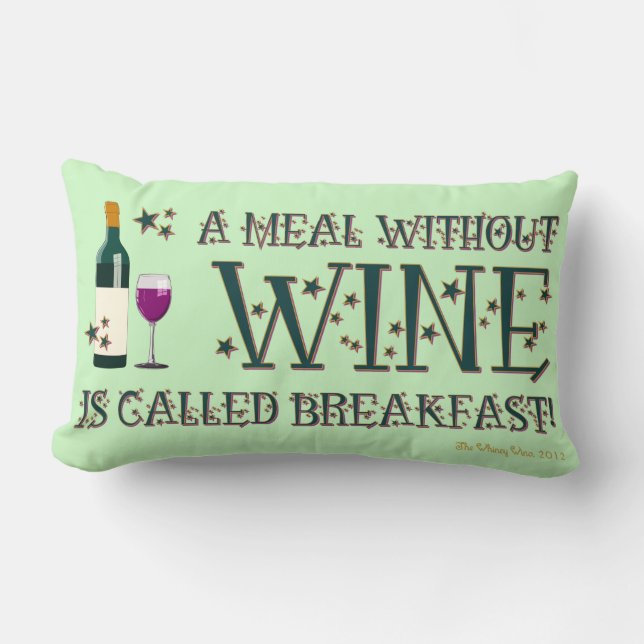 COUSSIN RECTANGLE UN REPAS SANS VIN... (Recto)