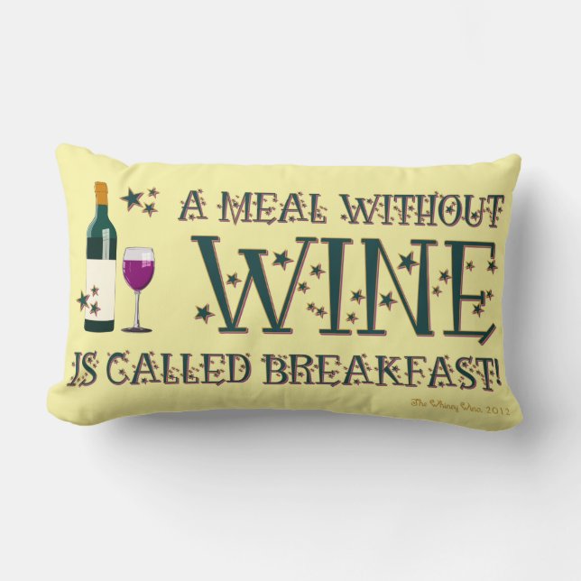 COUSSIN RECTANGLE UN REPAS SANS VIN... (Recto)