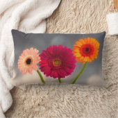 Coussin Rectangle Un trio de Gerberas Lumbar Cushion (Couverture)