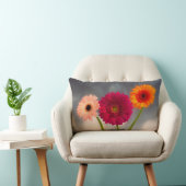 Coussin Rectangle Un trio de Gerberas Lumbar Cushion (Chaise)