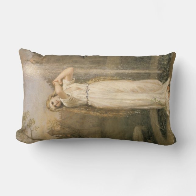 Coussin Rectangle Undine (par John William Waterhouse) (Recto)