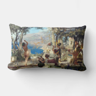 Coussin Rectangle Une Femme Dansant Parmi Les Dagues