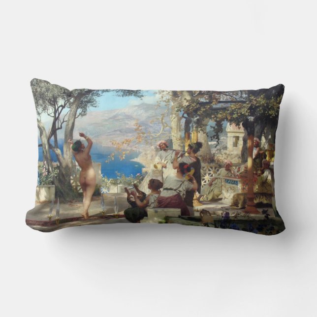 Coussin Rectangle Une Femme Dansant Parmi Les Dagues (Recto)