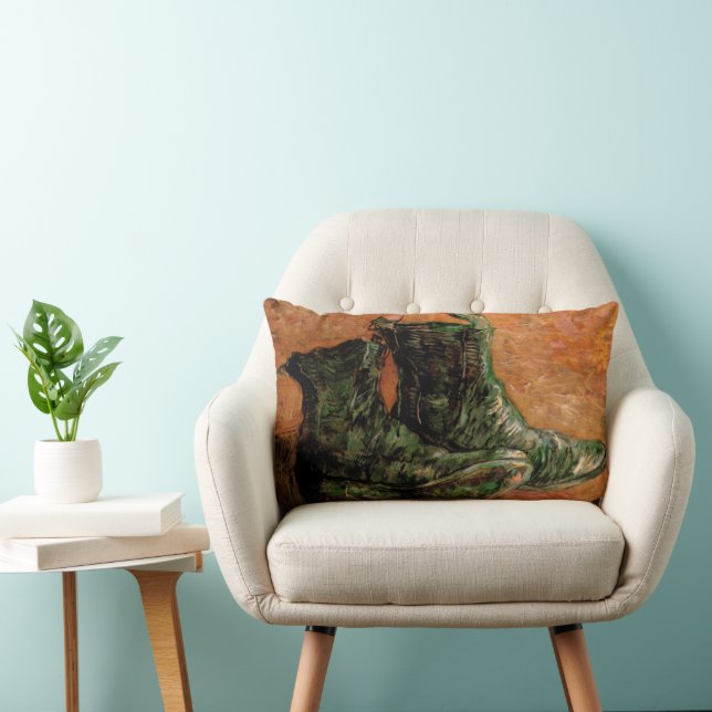 Coussin Rectangle Une paire de chaussures de Vincent van Gogh (Chaise)