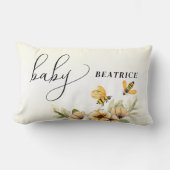 Coussin Rectangle Une petite Baby Shower abeille à miel (Recto)