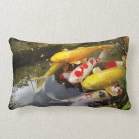 Une voie d'eau complètement des carpes japonaises