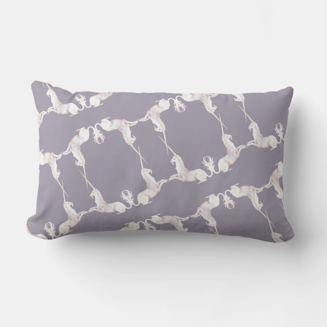 Coussin Rectangle Unicorn - licorne - Unicorne - licornes (Recto)