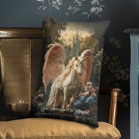 Coussin Rectangle Unicorne Pegasus Woodland Magic Pegasus
