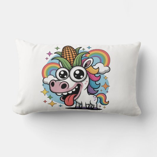 Coussin Rectangle Unicorne unique (Recto)