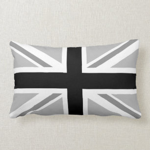 Coussin Rectangle Union Jack/monochrome de drapeau
