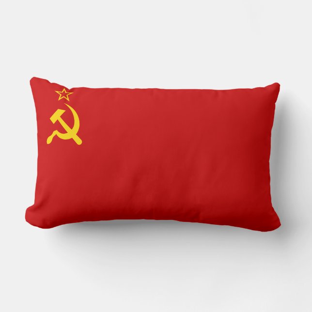 Coussin Rectangle URSS Union soviétique communiste faucille et marte (Recto)