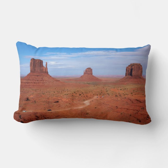 Coussin Rectangle Utah. Frontière de l'Arizona, Nation Navajo, Monum (Recto)