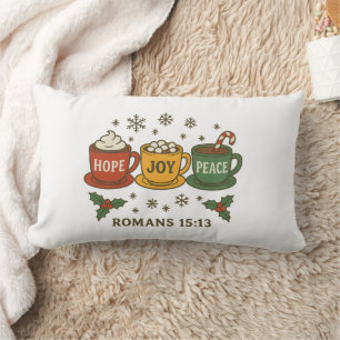 Coussin Rectangle Vacances d'Espoir, Joie et Paix