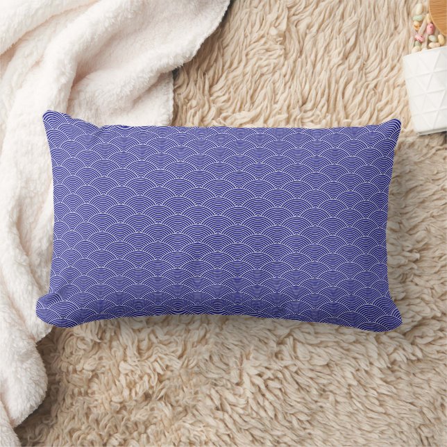 Coussin Rectangle Vague Seigaiha  (Couverture)