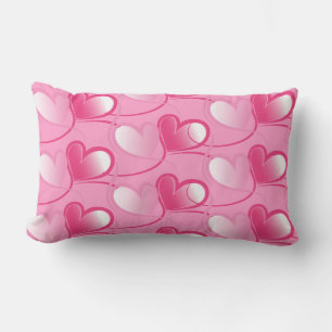 Coussin Rectangle Valentine Coeurs Jeu d'oreiller