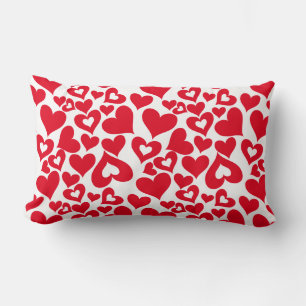 Coussin Rectangle Valentine Coeurs Jeu d'oreiller