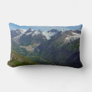 Coussin Rectangle Vallée sculptée par les glaciers de l'Alaska