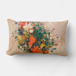 Coussin Rectangle Vase des fleurs de Redon Post-impressionniste