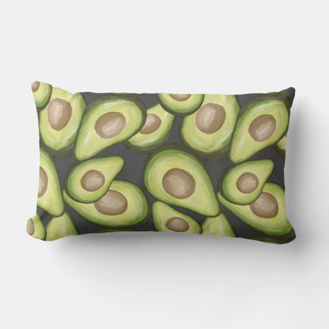 Coussin Rectangle Végétal Cuit Gourmet Avacados (Recto)