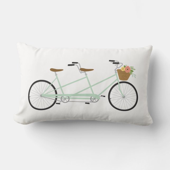 Coussin Rectangle Vélo tandem (Recto)