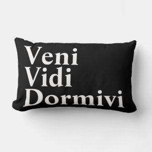 Coussin Rectangle Veni Vidi Dormivi Je suis venu j'ai vu que j'ai do