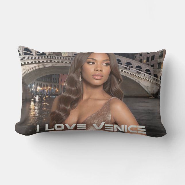 COUSSIN RECTANGLE VENISE - J'AIME VENISE (Recto)