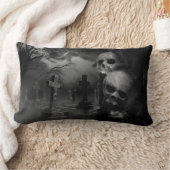 Coussin Rectangle Ventilateurs d'horreur - cimetière gothique (Couverture)