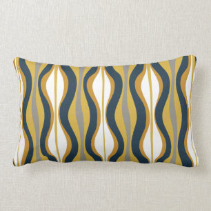 Coussin Rectangle Verre à l'heure moderne du milieu du siècle Abst