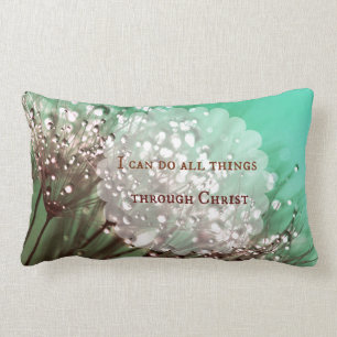 Coussin Rectangle Verset biblique : Je peux faire tout par le Christ