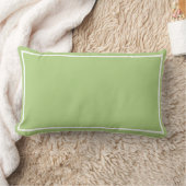 Coussin Rectangle Vert avec bordure blanche (Couverture)